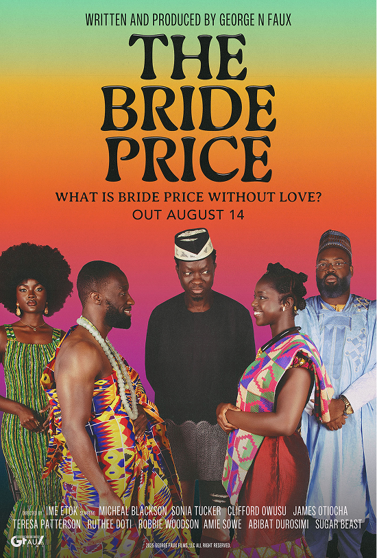 The Bride Price movie poster, five people